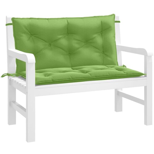 vidaXL Jastuci za vrtnu klupu 2 kom zeleni 100x50x7 cm tkanina Cijene