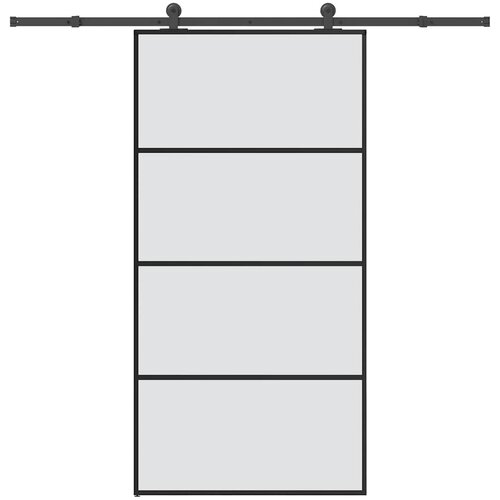  Klizna vrata s priborom 102,5x205 cm od stakla ESG i aluminija Cijene