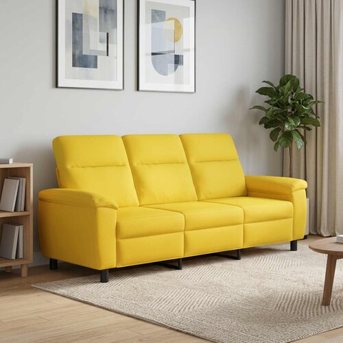 SOFA Svijetlo žuta 214 x 90 x 95 cm Tkanina Cene