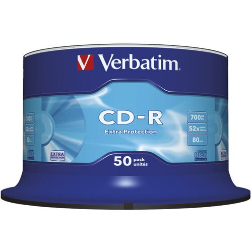  CD-R 700/80 52x &amp;scaron;pindla Ekstra za&amp;scaron;čita pk50 Verbatim 43351 Slike