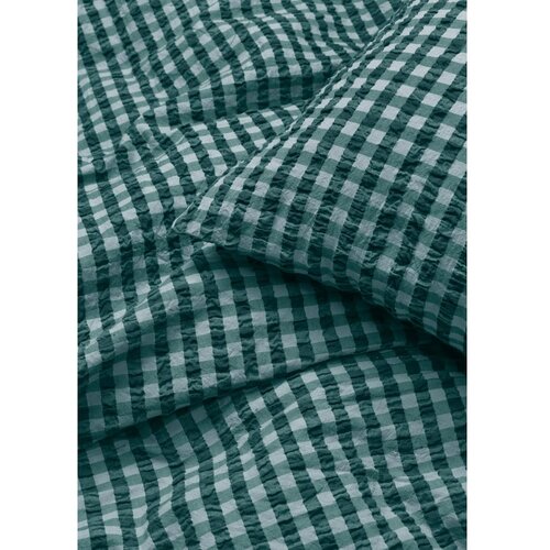 JUNA Zelena/modra podalj&amp;scaron;ana posteljnina za zakonsko posteljo iz krepa 200x220 cm B&amp;aelig;k&amp;amp;B&amp;oslash;lge &amp;ndash; Slike