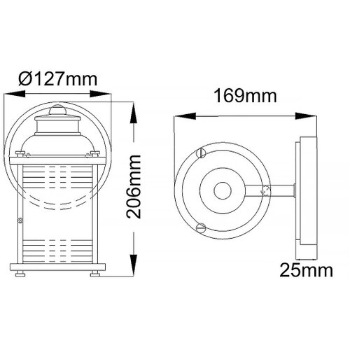 Quintiesse QN-ASHLANDBAY1-PC-BATH-Spolja&amp;scaron;nja zidna lampa ASHLAND BAY 1xE27/60W/230V IP44 Slike