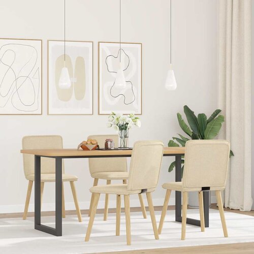 Furnova Jedilni stoli 4 kosi krem blago, (21950276) Slike