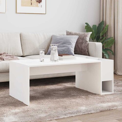  Kava Stol Bijelo 101,5 x 50 x 37 cm Konstruirano drvo Slike