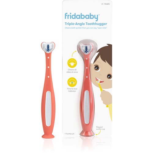 Frida Baby fridababy® trikotna otroška zobna ščetka toothhugger pink Cene