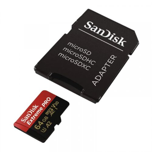 San Disk Micro SD SDHC 64GB 4K 100MB/s Class 10 sa adapterom CN Cene