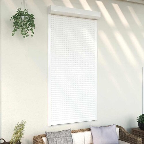 vidaXL rolete iz aluminija 110x220 cm bele Cene