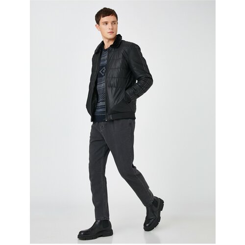 Koton Jacket - Black - Regular fit Slike