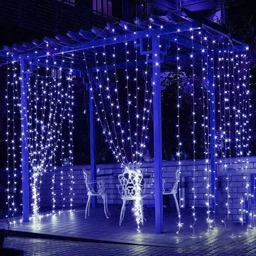  led dekorativna plava zavesa 3x3m Cene