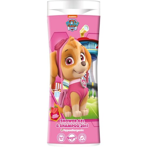 Nickelodeon Paw Patrol Shower gel& Shampoo 2in1 šampon in gel za prhanje za otroke Strawberry 300 ml Cene