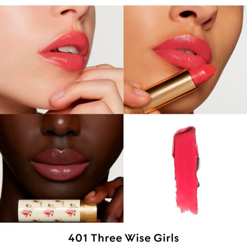 Gucci Beauty Rouge &amp;agrave; L&amp;egrave;vres Voile sjajilo za usne nijansa 401 Three Wise Girls 3.5 g Slike