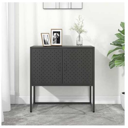  Komoda antracit 75 x 35 x 75 cm čelična - Antracit 1 75 cm Cijene