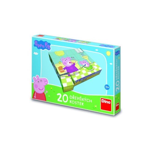 Dino toys Dino peppa pig drvene kockice 20 komada ( 11182 ) Slike