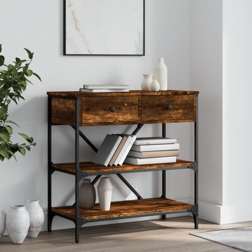  Konzolni stol boja hrasta 75 x 34,5 x 75 cm konstruirano drvo Cijene