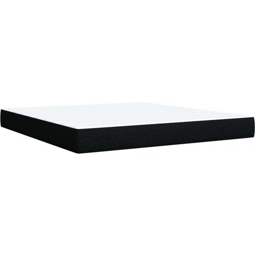 vidaXL Krevet s oprugama i madracem crni 180x200 cm od tkanine Cijene