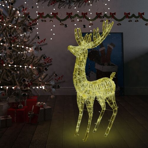 vidaXL XXL akrilni božićni sob 250 LED žarulja 180 cm topli bijeli Cene