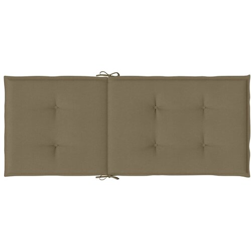  Jastuci za stolice 4 kom pro&amp;scaron;arano smeđesivi 120x50x4cm tkanina Slike