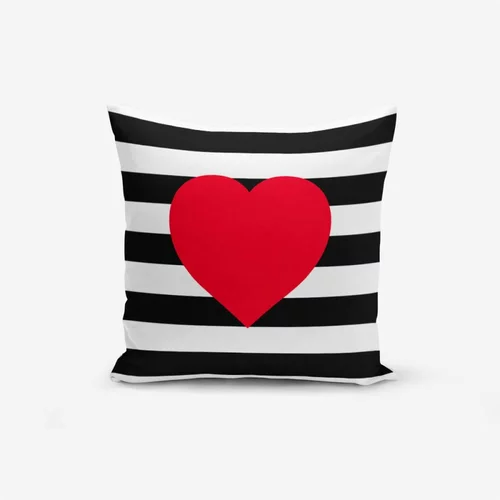 Minimalist Cushion Covers Prevleka za okrasno blazino Minimalist Cusion Covers Navy Heart, 45 x 45 cm