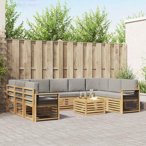  Setovi sofa 10 pcs Bijela i svjetlosiva 59 x 59 x 37 cm Cene
