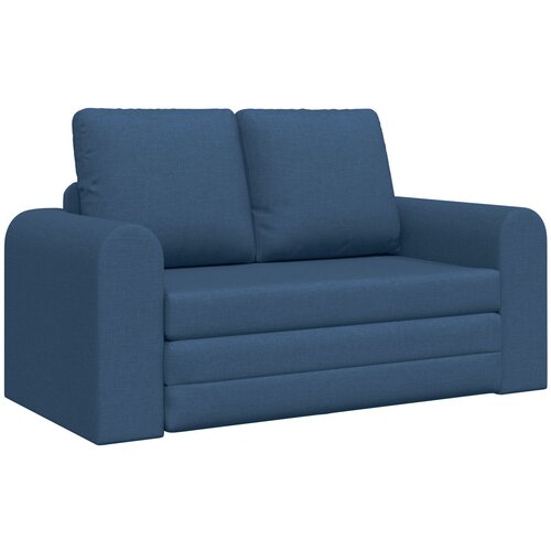 VidaXL Floor Sofa Bed 2-v-1 Modra 148x71x83 cm Tkanina Slike
