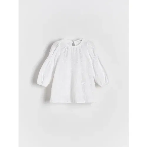 Reserved - Bijela haljina cvjetna uzorka - krem