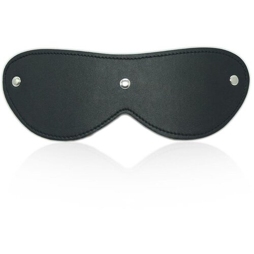 LATETOBED BDSM Line Blindfold with 3 Rivets Black Cene