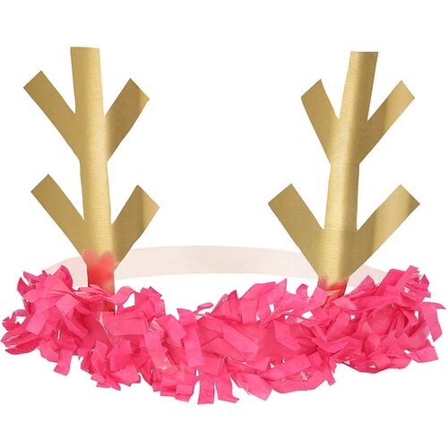Meri Meri 8 dijelni set dječjih ukrasnih obruča za glavu reindeer fringe antler Slike