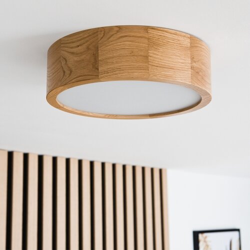  Brilagi - LED stropna svetiljka CARVALHO 1xE27/60W/230V hrast prečnika 27,5 cm Slike