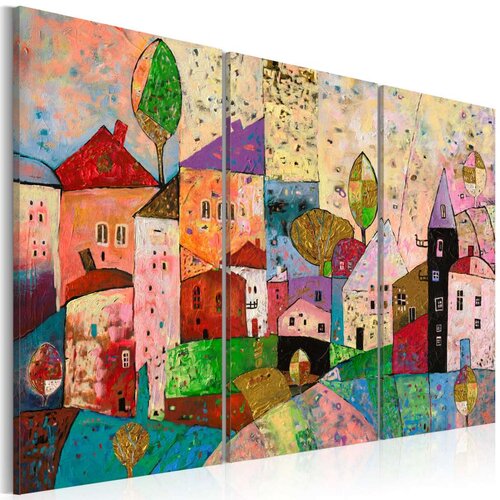  Slika - Picturesque Small Town 120x80 Slike