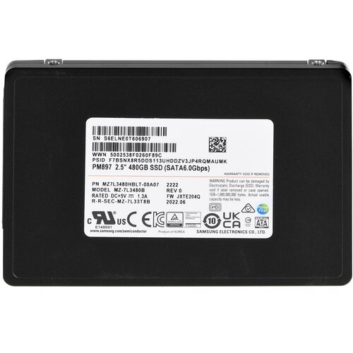 SAMSUNG SEMICONDUCTOR SSD Samsung PM897 480GB SATA 2.5" MZ7L3480HBLT-00A07 (DWPD 3) Cijene