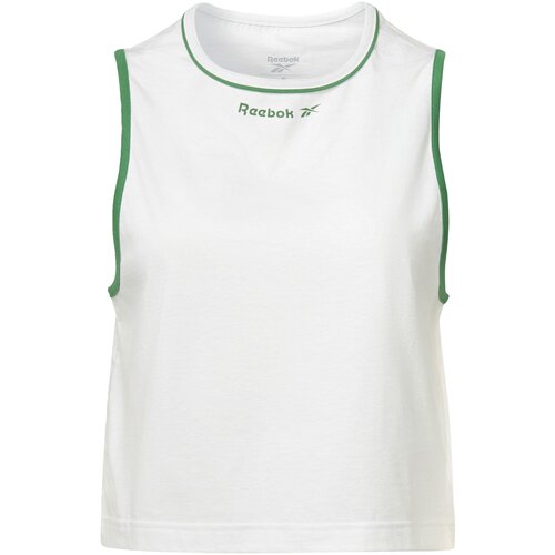 Reebok &amp;Scaron;portni top travnato zelena / bela Slike
