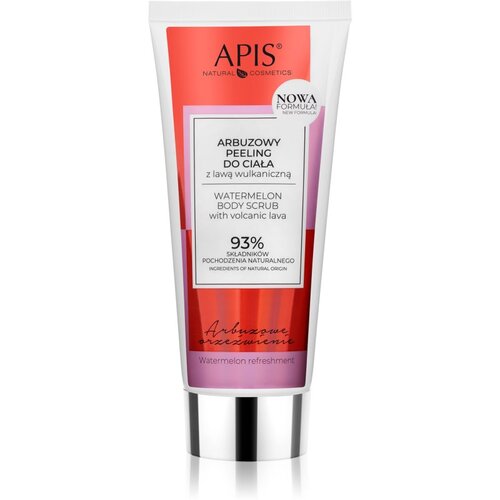 Apis Natural Cosmetics Watermelon Refreshment piling za telo with volcanic lava 200 ml Slike