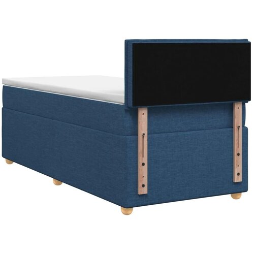  Boxspring krevet s madracem Plava 90 x 200 cm Tkanina - Plava 90 x 200 cm Dizajn linija Slike
