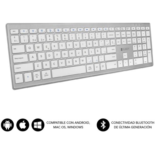 Subblim Teclado tipkovnice Bluetooth Pure Extended Silver, (20605507) Cene