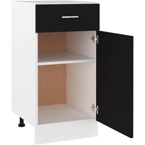  s donjim ladicama &amp;quot;Lyon&amp;quot; Crni 40x46x81,5 cm Konstruirano drvo Slike