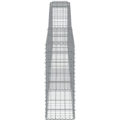  Gabionska ko&amp;scaron;ara s lukom 400 x 30 x 80/100 cm pocinčano željezo Slike