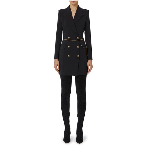 Elisabetta Franchi Kratke obleke AB89657E2 Črna Slike