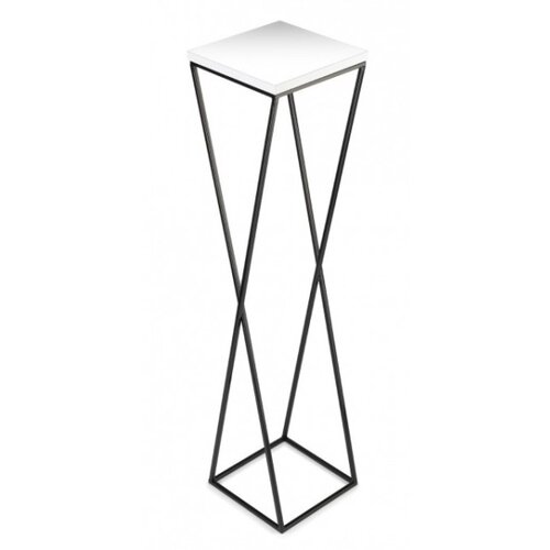  Stalak za cveće LOFT 100x24 cm crna/bela Slike