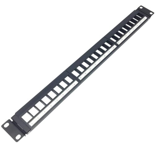 ExeLink Patch Panel cat6 24P 19 1U bez modula, sa uzemljenjem Slike