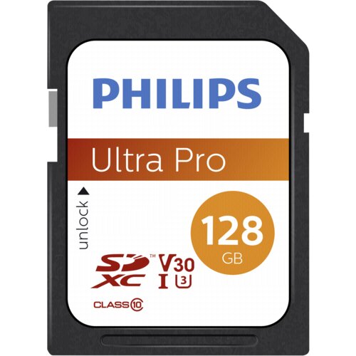 Philips SDXC Card 128GB Class 10 UHS-I U3 V30 A1 - memorijska kartica Cijene