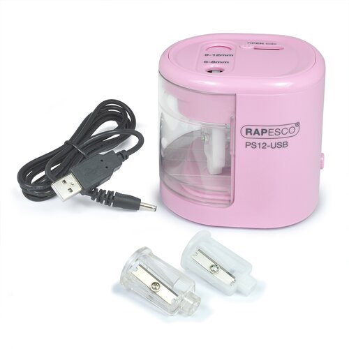 Rapesco &Scaron;ilček baterijski 6-12mm USB PS12 roza 1446, (20386546) Cene