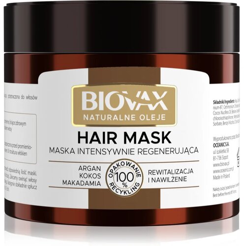 BIOVAX Natural Oil revitalizacijska maska za popoln videz las 250 ml Cene
