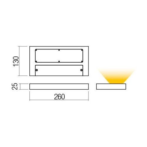  Redo 01-3016 - LED zidno svetlo LAMINA 2xLED/15W/230V CRI 90 crna Slike