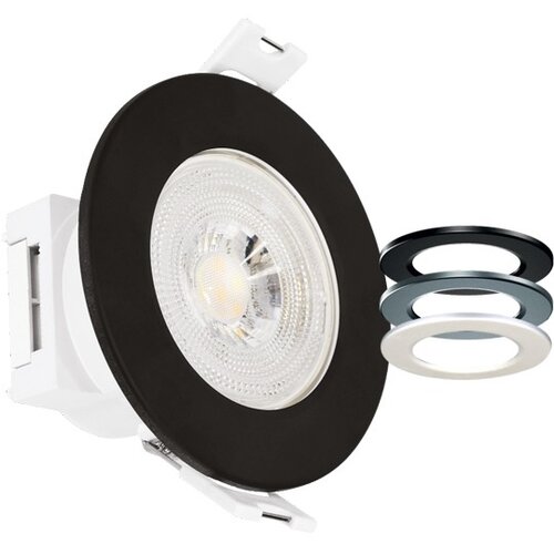 Mitea Lighting ugradna led lampa bela M206178-set 5.5W 3CCT 3000/4000/6500K saten/ /crna prsten 38o DL3-5.5W Cene