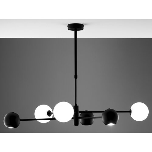 Jupiter 1997 - luster na &amp;scaron;ipci MOKA 3xGU10/10W/230V + 3xG9/10W/230V crna/bela Slike