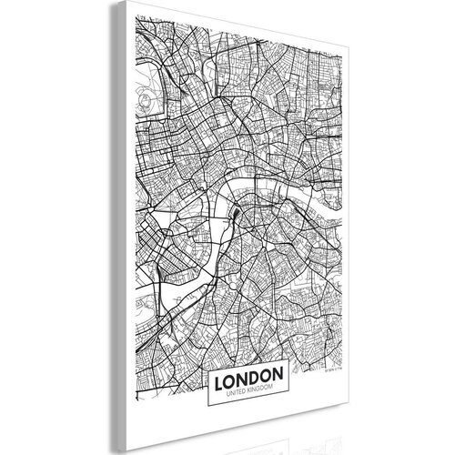  Slika - Map of London (1 Part) Vertical 60x90 Slike
