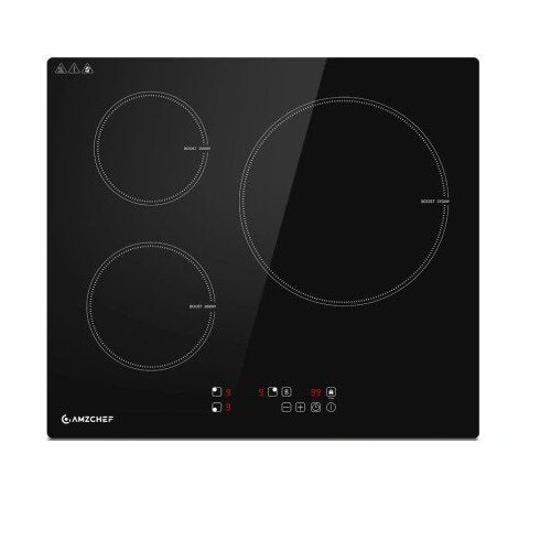 AMZCHEF CE-T-74IB3xyzf-CS ugradbena indukcijska ploča, 3 zone, 7400 W Slike