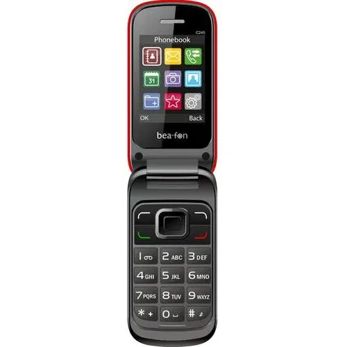 BEA-FON preklopni telefon C245 - rdeč
