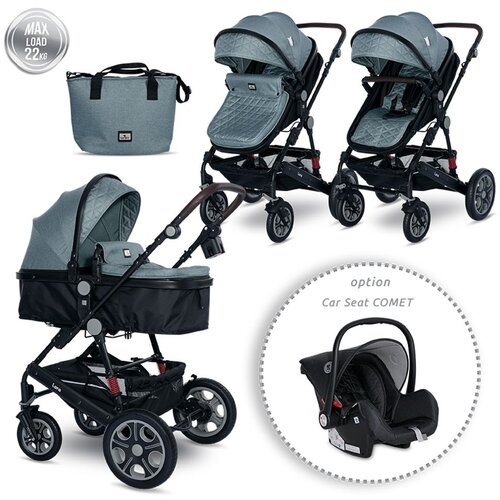 Lorelli LORA Kolica 2u1 Arctic Blue: Košara + Zimska Navlaka + Putna Torba (do 15 kg) A Cijene