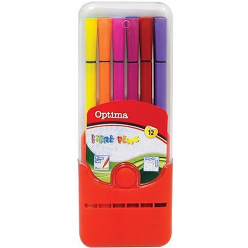 Optima flomasteri 1/12 pvc box ( 100070 ) Cene